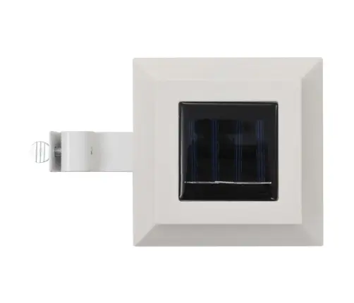 Āra Solārās Lampas, 12 Gab., Led, Kvadrāta Forma, 12 Cm, Baltas Vidaxl