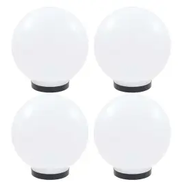 Led Lampas, 4 Gab., Sfēriskas, 25 Cm, Pmma Vidaxl