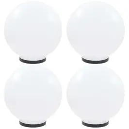 Led Lampas, 4 Gab., Sfēriskas, 40 Cm, Pmma Vidaxl