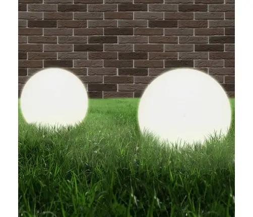 Led Lampas, 4 Gab., Sfēriskas, 40 Cm, Pmma Vidaxl