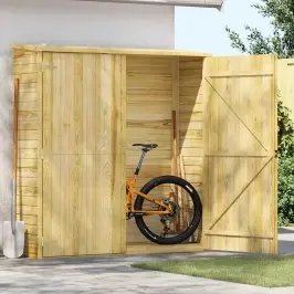 Dārza Šķūnis, 163X50X171 Cm, Impregnēts Priedes Koks Vidaxl