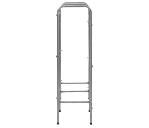 Lentyna 6 Dėžėms, Sidabrinės Spalvos, 96X33X116cm Plienas