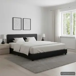 Gultas Rāmis, Melns Mākslīgā Āda, 120X200 Cm Vidaxl Gultas Rāmis, Melns Mākslīgā Āda, 120X200 Cm Vidaxl