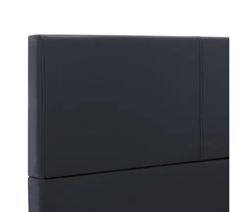 Lovos Rėmas, Juodos Spalvos, 140X200 cm Dirbtinė Oda