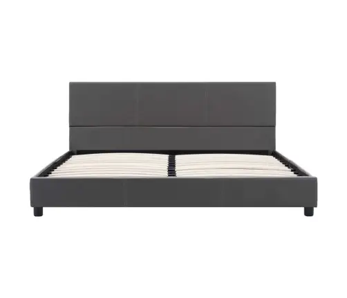 Lovos Rėmas, Pilkos Spalvos, 120X200 cm Dirbtinė Oda