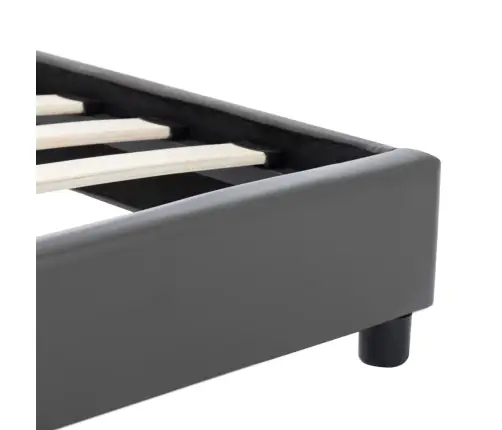 Lovos Rėmas, Pilkos Spalvos, 120X200 cm Dirbtinė Oda