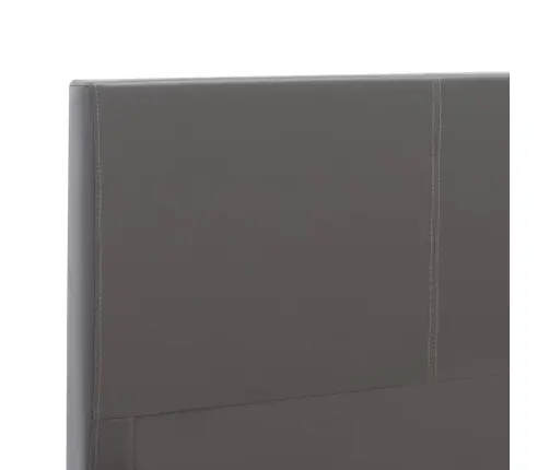 Lovos Rėmas, Pilkos Spalvos, 180X200 cm Dirbtinė Oda