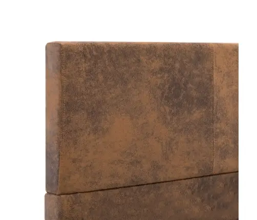 Voodiraam, Pruun, Kunstseemisnahast, 100 X 200 Cm