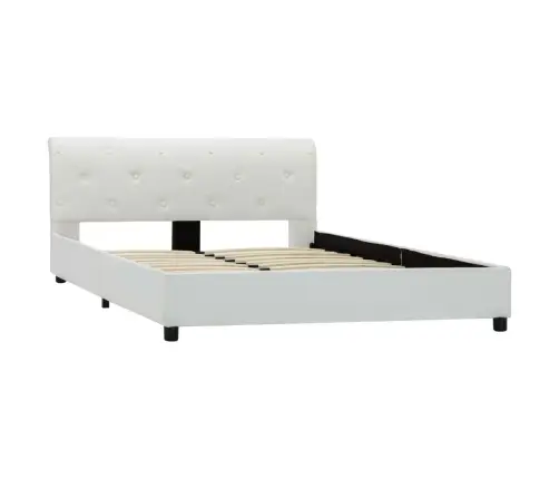 Lovos Rėmas, Baltas, 120X200cm Dirbtinė Oda