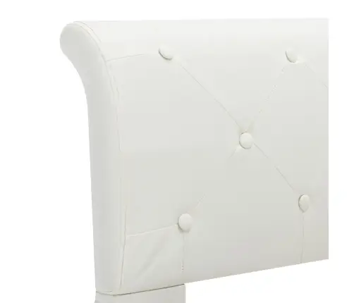 Lovos Rėmas, Baltas, 140X200cm Dirbtinė Oda