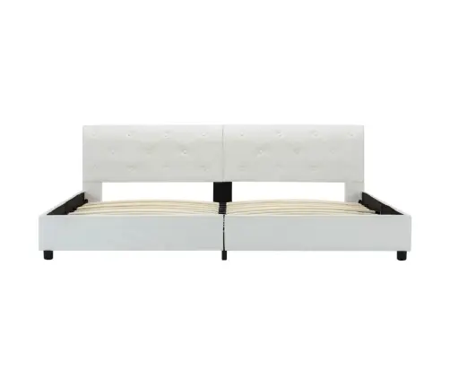 Voodiraam Ilma Madratsita, Valge, Kunstnahast, 180 X 200 Cm