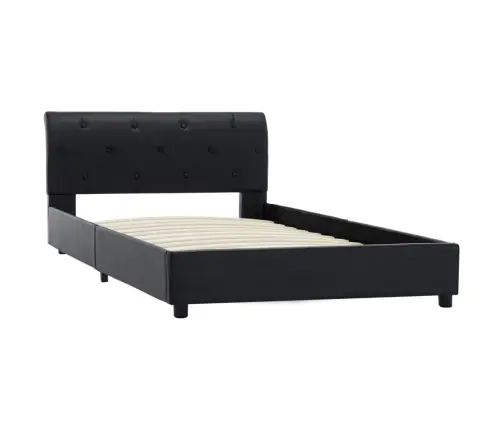 Lovos Rėmas, Juodas, 100X200cm Dirbtinė Oda