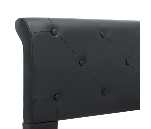 Gultas Rāmis, Melns Mākslīgā Āda, 140X200 Cm Vidaxl