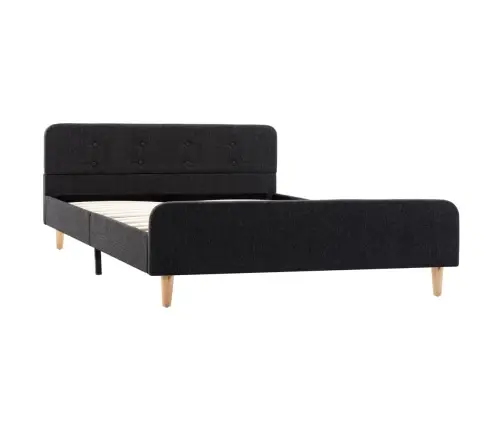 Voodiraam, Tumehallist Lõuendist, 120 X 200 Cm