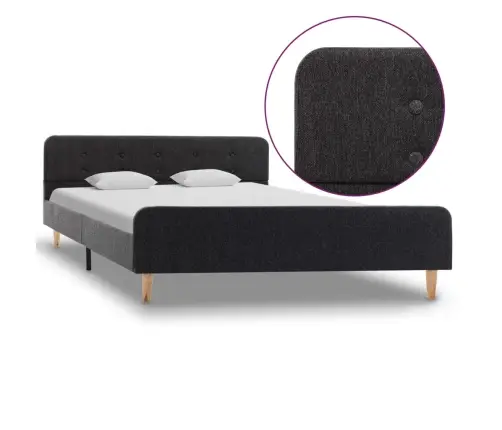 Lovos Rėmas, Tamsiai Pilkos Sp., 140X200 cm Burlapas