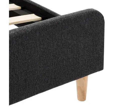 Gultas Rāmis, Tumši Pelēks Audekls, 160X200 Cm Vidaxl