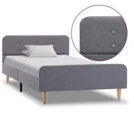 Gultas Rāmis, Gaiši Pelēks, 90X200 Cm, Audums Vidaxl Gultas Rāmis, Gaiši Pelēks, 90X200 Cm, Audums Vidaxl