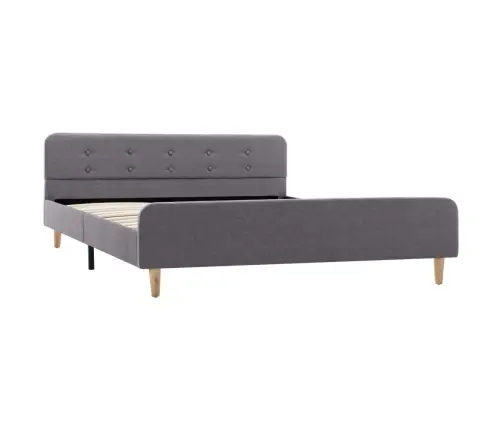 Gultas Rāmis, Gaiši Pelēks Audums, 140X200 Cm Vidaxl