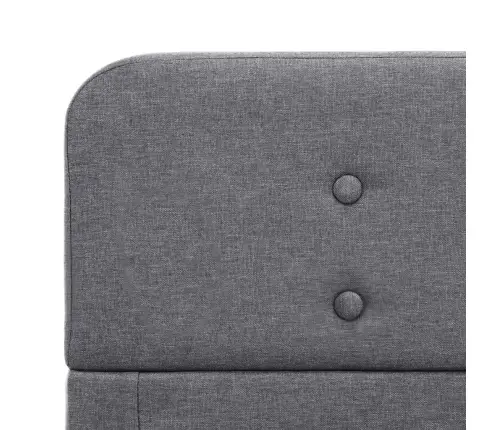 Gultas Rāmis, Gaiši Pelēks Audums, 140X200 Cm Vidaxl