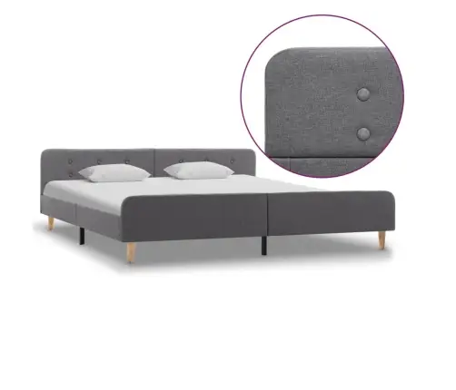 Voodiraam Helehallist Kangast 180 X 200 Cm