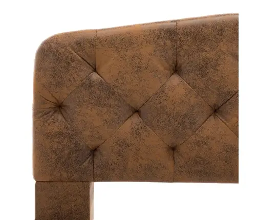 Voodiraam, Pruun, Kunstseemisnahast, 120 X 200 Cm