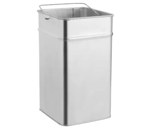 Atkritumu Tvertne Ar Pelnu Trauku, 36 L, Tērauds, Melna Vidaxl