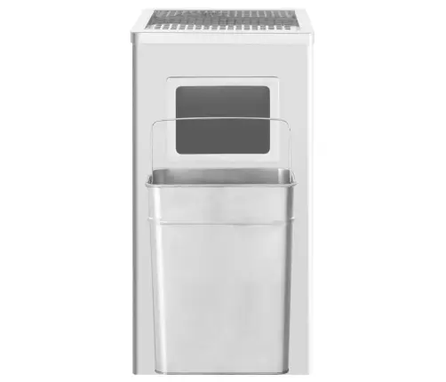 Atkritumu Tvertne Ar Pelnu Trauku, 45 L, Nerūsējošs Tērauds Vidaxl