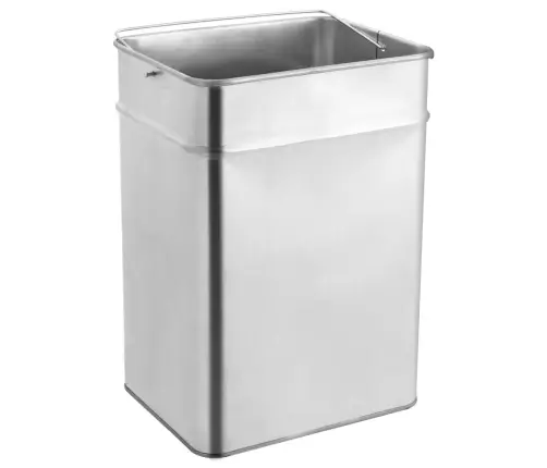 Atkritumu Tvertne Ar Pelnu Trauku, 45 L, Nerūsējošs Tērauds Vidaxl