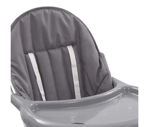 Bērnu Barošanas Krēsls, Pelēks Ar Baltu Vidaxl