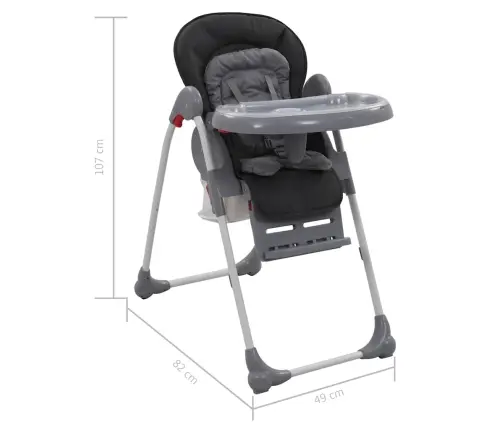 Aukšta Maitinimo Kėdutė, Pilkos Spalvos