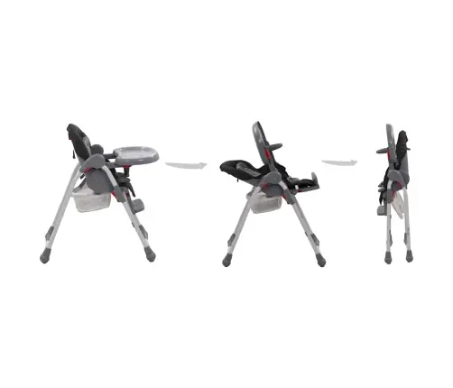 Aukšta Maitinimo Kėdutė, Pilkos Spalvos