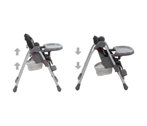 Aukšta Maitinimo Kėdutė, Pilkos Spalvos