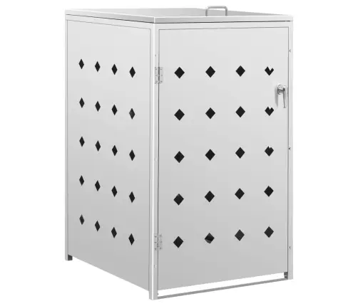 Nojume Atkritumu Konteineram, 240 L, Nerūsējošs Tērauds  Vidaxl