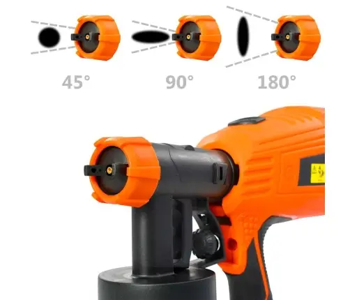 Elektriskais Krāsas Izsmidzinātājs, 3 Uzgaļi, 500 W, 800 Ml Vidaxl