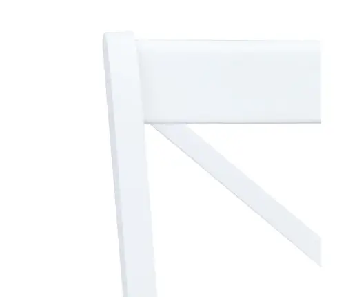 Söögitoolid 6 Tk Valge Ja Naturaalne, Kautšukipuit