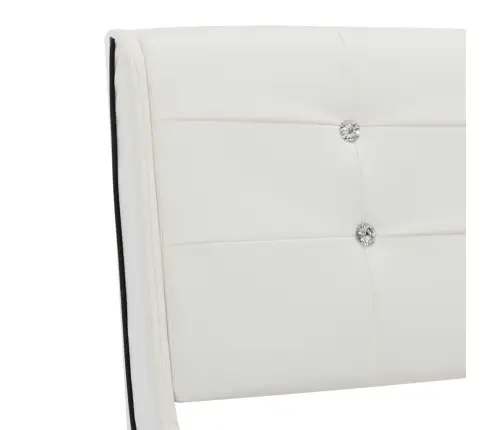 Lova Su Memory Čiužiniu, Baltos Sp., 90X200cm Dirbtinė Oda