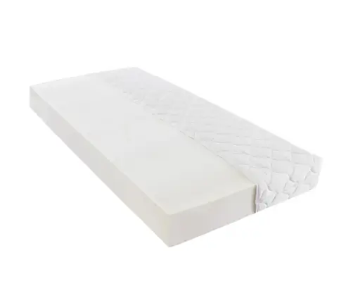 Lova Su Čiužiniu, Baltos Sp., 90X200cm Dirbtinė Oda