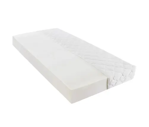 Voodi Madratsiga, Valge, Kunstnahk 160 X 200 Cm Voodi Madratsiga, Valge, Kunstnahk 160 X 200 Cm