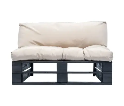 Dārza Palešu Dīvāns Ar Smilškrāsas Matračiem, Priedes Koks Vidaxl Dārza Palešu Dīvāns Ar Smilškrāsas Matračiem, Priedes Koks Vidaxl