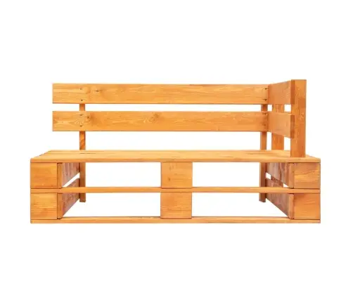 Dārza Palešu Dīvāns Ar Smilškrāsas Matračiem, Priedes Koks Vidaxl