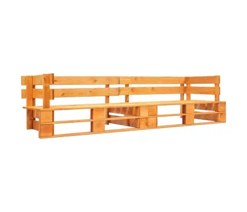 Divvietīgs Dārza Palešu Dīvāns, Medus Brūns Koks Vidaxl