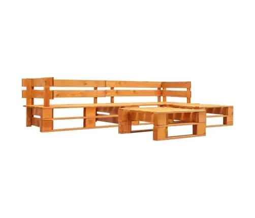 4-Osaline Kaubaalustest Aiamööbel, Puit, Meekarva