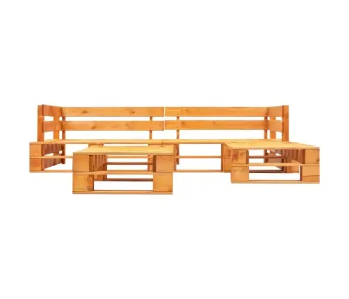 4-Osaline Kaubaalustest Aiamööbel, Puit, Meekarva