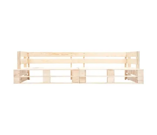 Sodo Sofos Komplektas Iš Palečių Su Pagalvėmis, 2 Dalių, Pušis