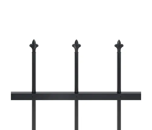 Sodo Tvora Su Iešmeliais, Plienas, 1248X80cm Juoda