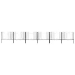 Sodo Tvora Su Iešmeliais, Plienas, 1070X120cm Juoda