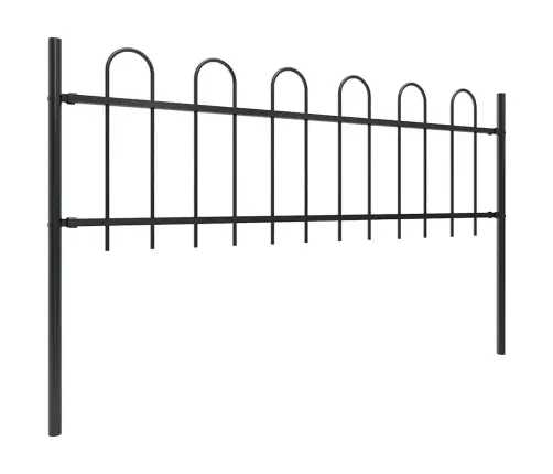 Aiapiire Rõngasotsaga, Terasest, 1248 X 60 cm Must