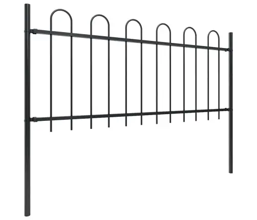 Aiapiire Rõngasotsaga, Terasest, 1426 X 80 cm Must