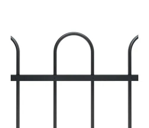 Aiapiire Rõngasotsaga, Terasest, 1426 X 80 cm Must