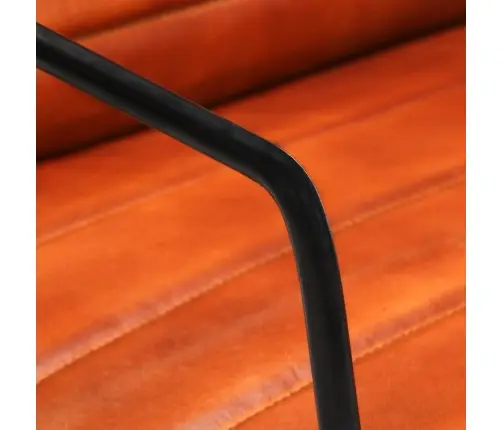 Atpūtas Krēsls, Dzeltenbrūna Dabīgā Āda Vidaxl